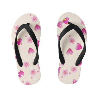 "Pink Heart Love Slippers" Kinder Teenslippers