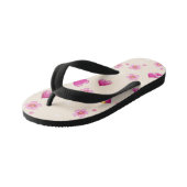 "Pink Heart Love Slippers" Kinder Teenslippers (Schuin)