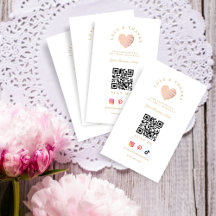 Pink Heart Love & Thanks Supporting Small Business