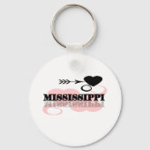 Pink Heart Mississippi Sleutelhanger (Voorkant)