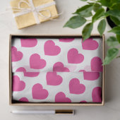 Pink Heart Modern Sweet Love Notes Fun Tissuepapier (Geschenk)
