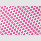 Pink Heart Modern Sweet Love Notes Fun Tissuepapier (Voorkant)