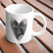 Pink Heart Mok Gift - Aangepaste foto en bericht