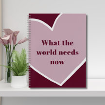 Pink Heart Motivatie Quote Maroon