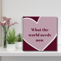 Pink Heart Motivatie Quote Maroon