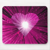 Pink Heart mousepad Muismat (Voorkant)