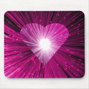 Pink Heart mousepad Muismat