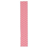 Pink Heart Pattern Table Runner Lange Tafelloper (Voorkant)
