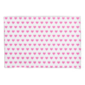 Pink Heart Pillow Hoesje Kussensloop (Voorkant)