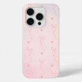 Pink Heart Pink Bow Case-Mate iPhone Case (Achterkant)