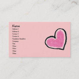 PINK HEART-profielkaart Visitekaartje