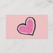 PINK HEART-profielkaart Visitekaartje (Achterkant)