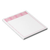 PINK HEART QUILT 5,5"X6"-Notitieblok Notitieblok (Schuin)