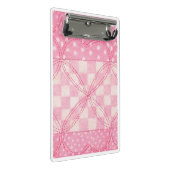 PINK HEART QUILT Mini Clipboard Klembord (Schuin)