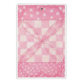 PINK HEART QUILT Mini Clipboard Klembord (Achterkant)
