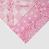 PINK HEART QUILT Tissue Paper Tissuepapier (Detail)