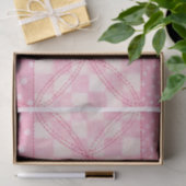PINK HEART QUILT Tissue Paper Tissuepapier (Geschenk)