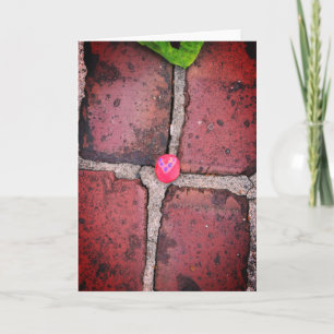 Pink Heart Rock op Pella, Iowa Brick Kaart