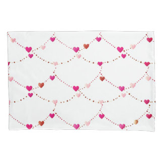Pink Heart String Pillow Case  Kussensloop