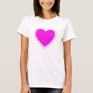 PINK HEART T-SHIRT