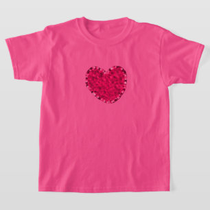 Pink Heart T-shirt voor meisjes
