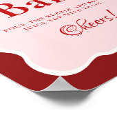 Pink Heart Valentine Bachelorette Mimosa Bar Sign Poster (Hoek)