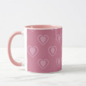 Pink Heart Valentine Coffee Mug Mok (Links)