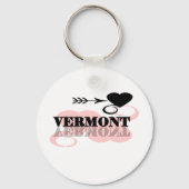 Pink Heart Vermont Sleutelhanger (Voorkant)