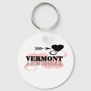 Pink Heart Vermont Sleutelhanger
