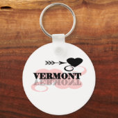 Pink Heart Vermont Sleutelhanger (Voorkant)