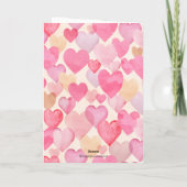 Pink Hearts 60e verjaardag Kaart (Achterkant)