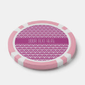Pink Hearts aangepaste poker chips (Enkel)
