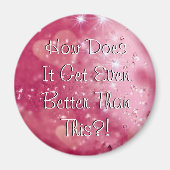 Pink Hearts and Diamonds HDIGEBTT? Magneet (Voorkant)