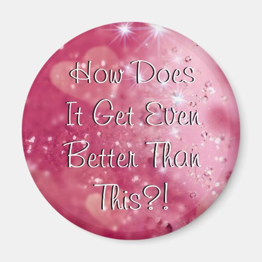 Pink Hearts and Diamonds HDIGEBTT? Magneet (Voorkant)