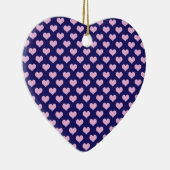 Pink Hearts Art Keramisch Ornament (Rechts)