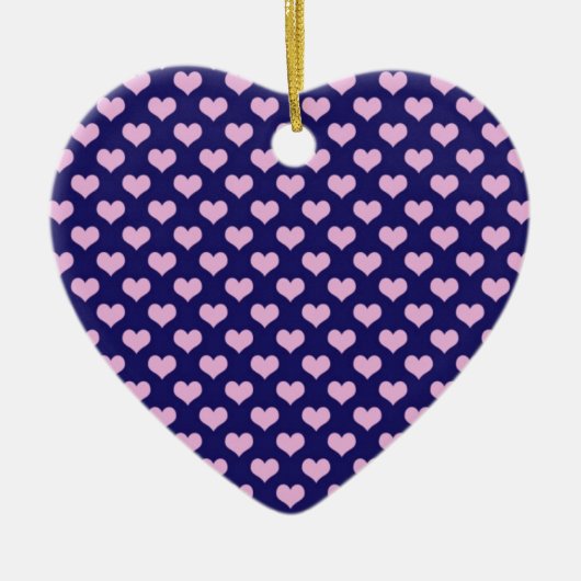 Pink Hearts Art Keramisch Ornament (Voorkant)