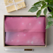 Pink Hearts Bokeh Verjaardag Tissuepapier (Geschenk)