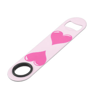 Pink Hearts Bottle Opener Speed Flessenopener