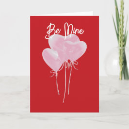 Pink Hearts Card Bedankkaart