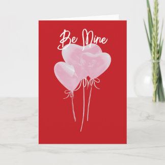 Pink Hearts Card Bedankkaart