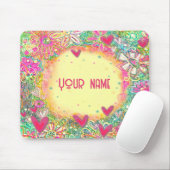 Pink Hearts Custom Inspirivity Mousepad Muismat (Met muis)
