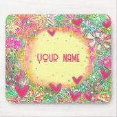 Pink Hearts Custom Inspirivity Mousepad Muismat (Voorkant)
