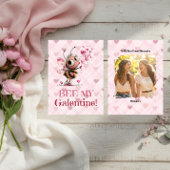 Pink Hearts Galentine's Day Best Friend Card Feestdagenkaart