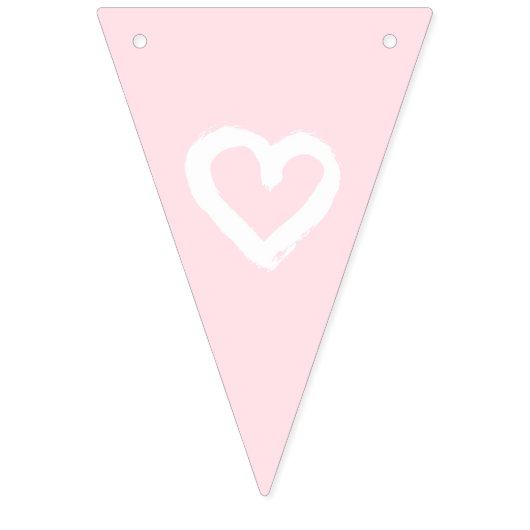 Pink Hearts girl Bachelorette Party Vlaggetjes (Eerste vlag)