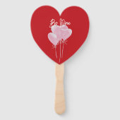 Pink Hearts Handwaaier (Voorkant)