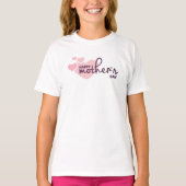 Pink Hearts Happy Moederdag | Sleeve Shirt (Voorkant)
