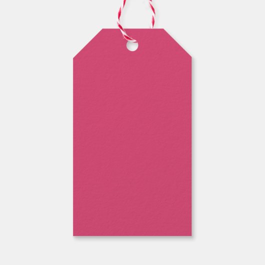 Pink Hearts Happy Valentine's Day Cadeaulabel (Achterkant)