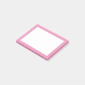 Pink Hearts ingelijst Post It Notes (Schuin)