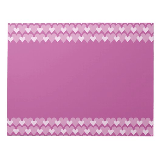 Pink Hearts-laptop Notitieblok (Voorkant)