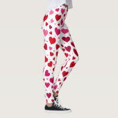 Pink Hearts Leggings - Vrouwen Mode Tights Patt (Rechts)